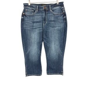Judy‎ Blue Skinny Fit Capri Jeans Womens 16W Blue Denim Stretch JB82274DK-PL